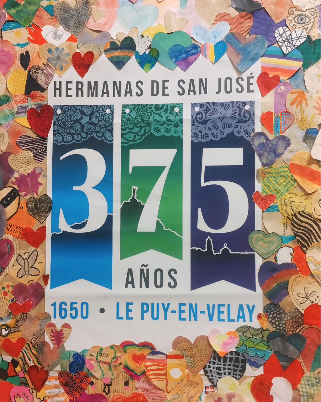 Afiche de los 375 años de las Religiosas de San José, fundadas en 1650 en Le Puy-en-Velay